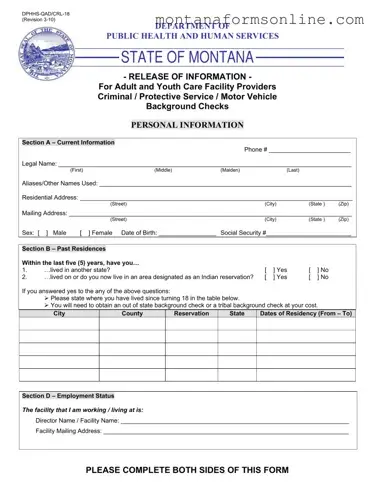 Blank Dphhs Qad Crl 18 Form