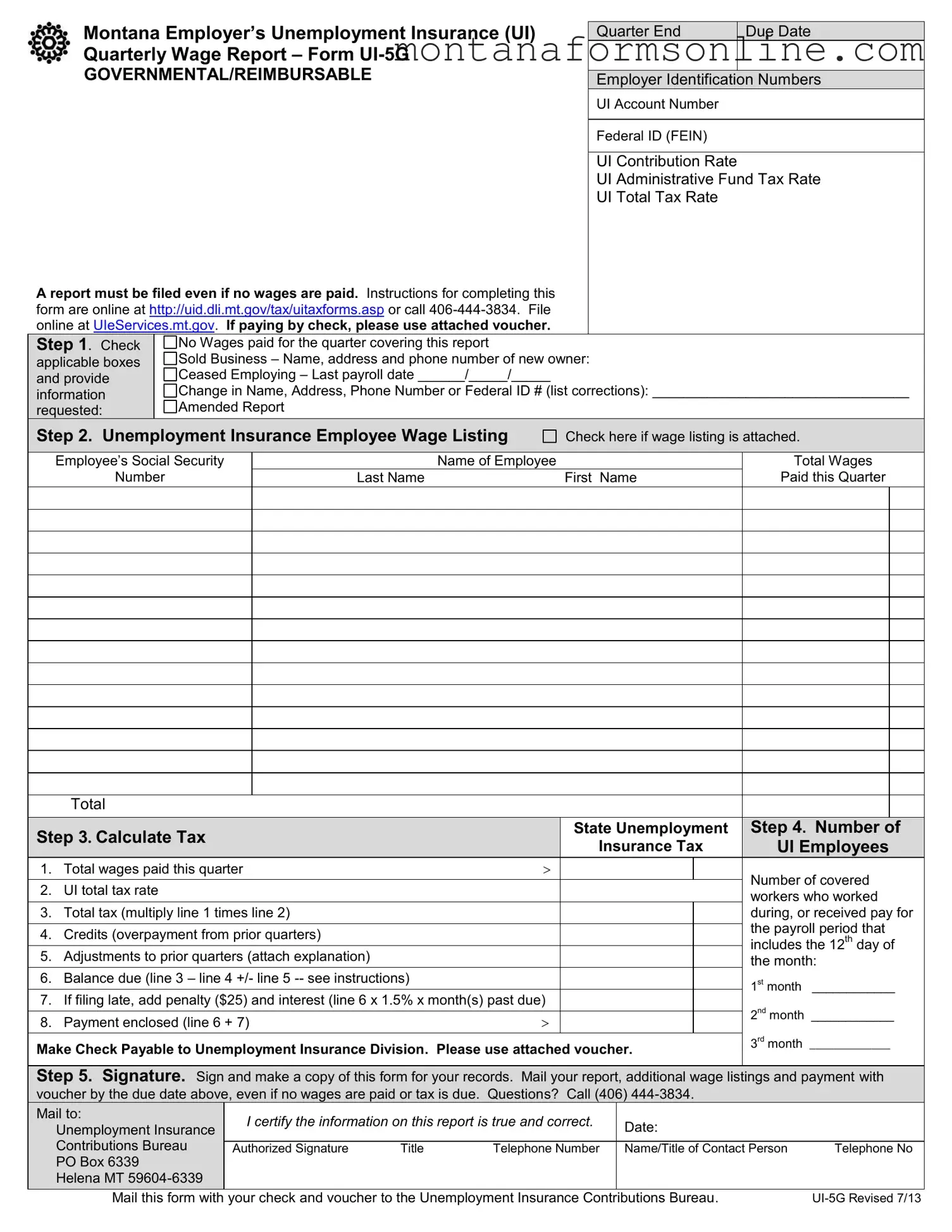 Blank Ui 5G Form